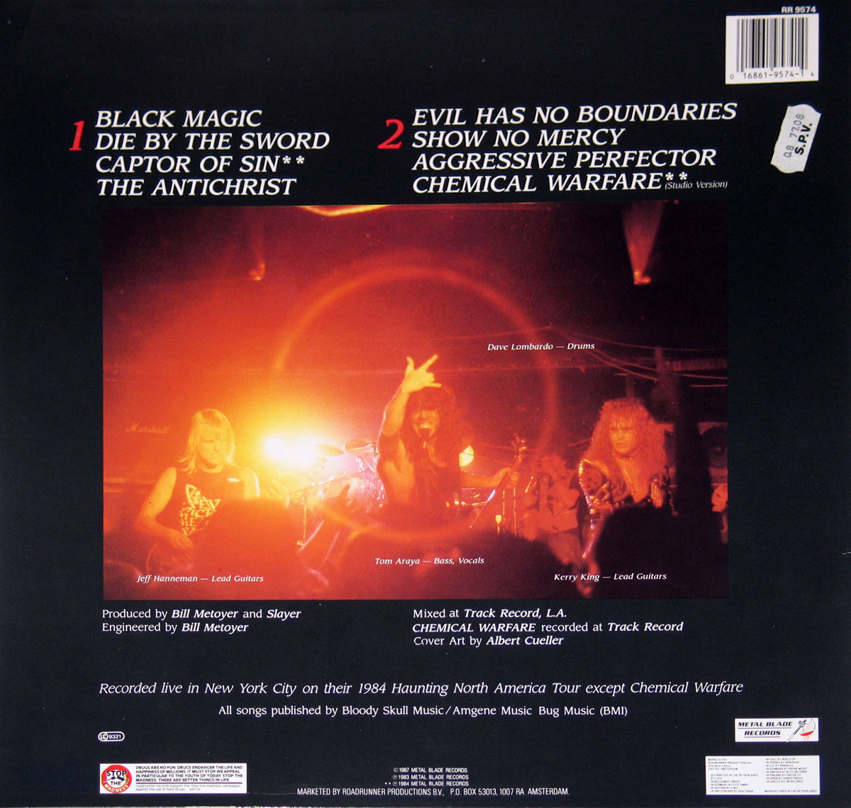 High Resolution Photo #2 SLAYER Live Undead 